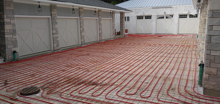 driveway snow melt system