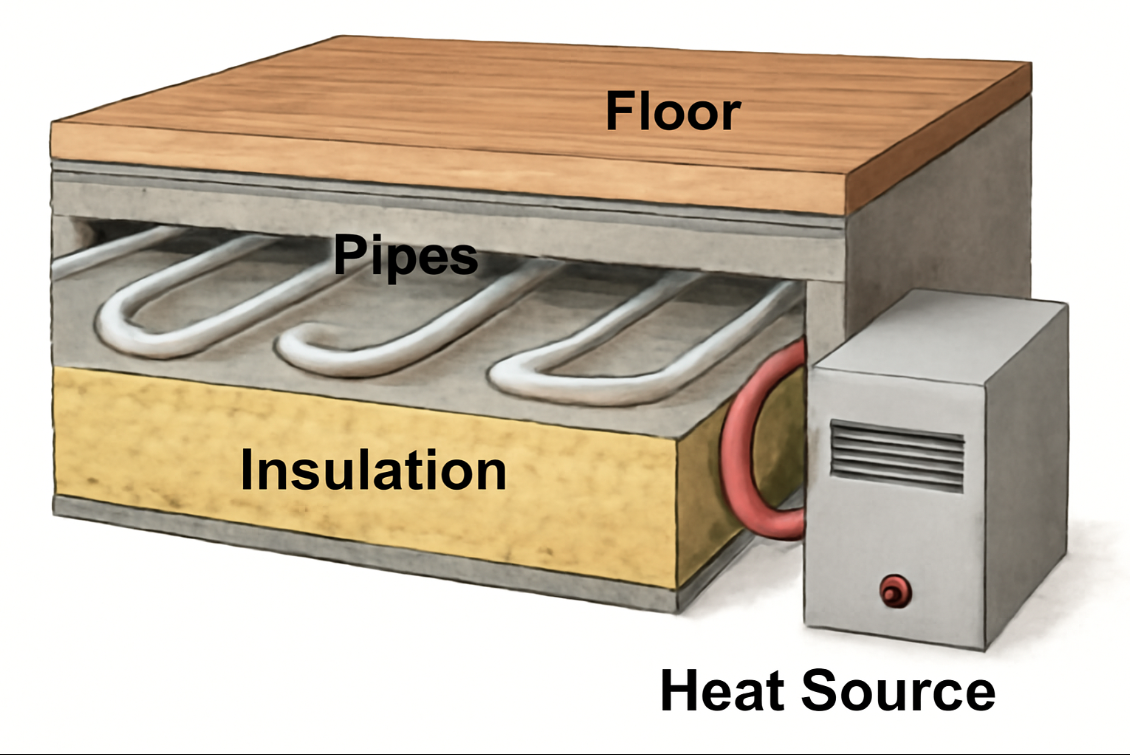 radiant in-floor heating systems