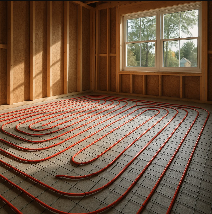 floor radiant heating system