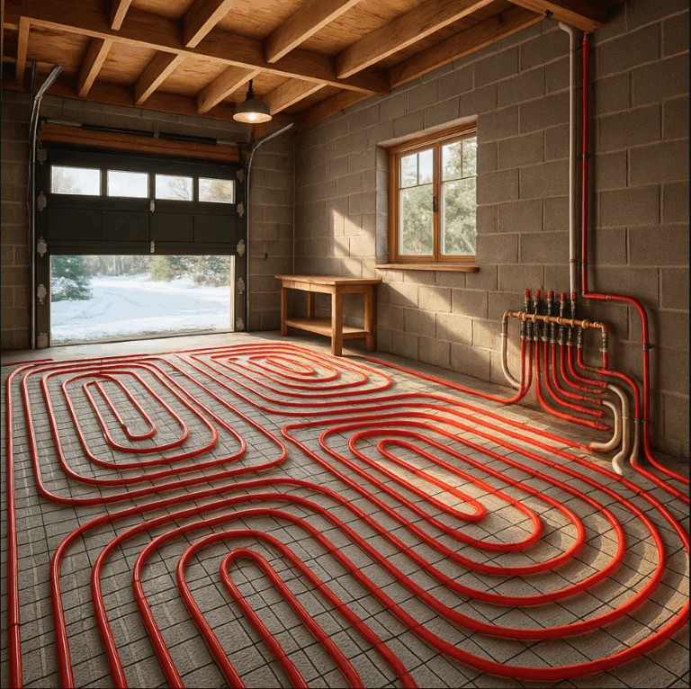 garage in-floor heating systems