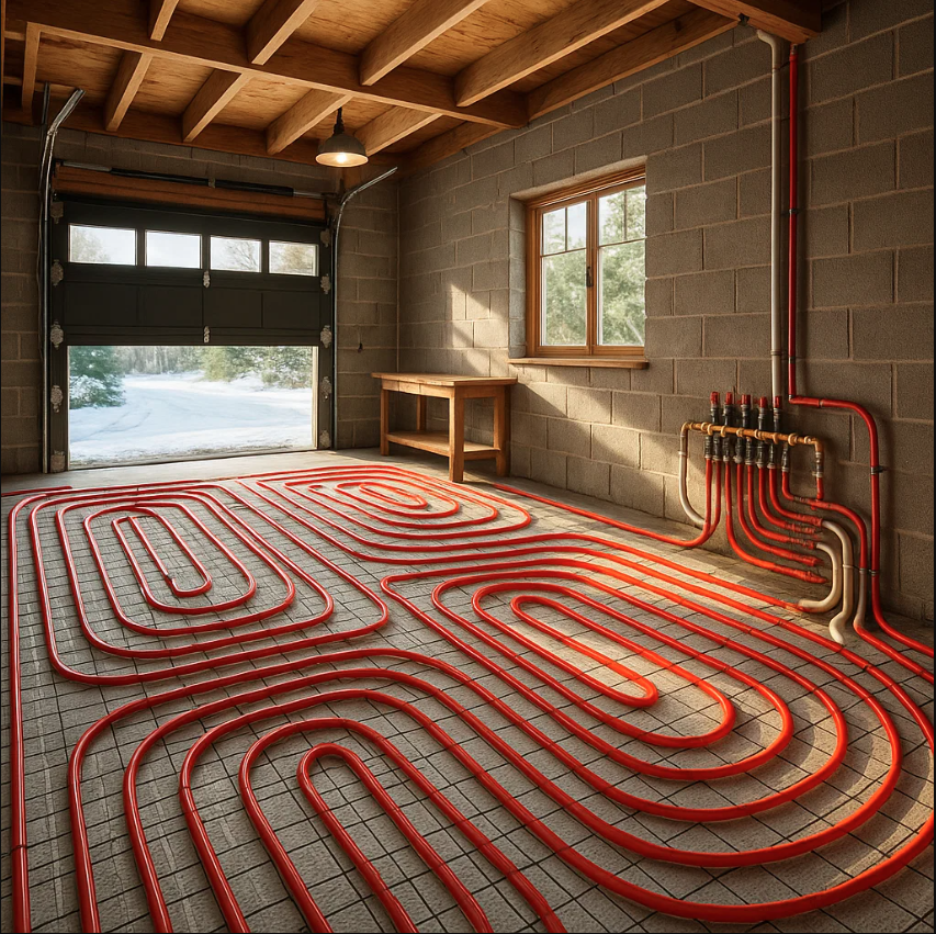 garage in-floor heating systems