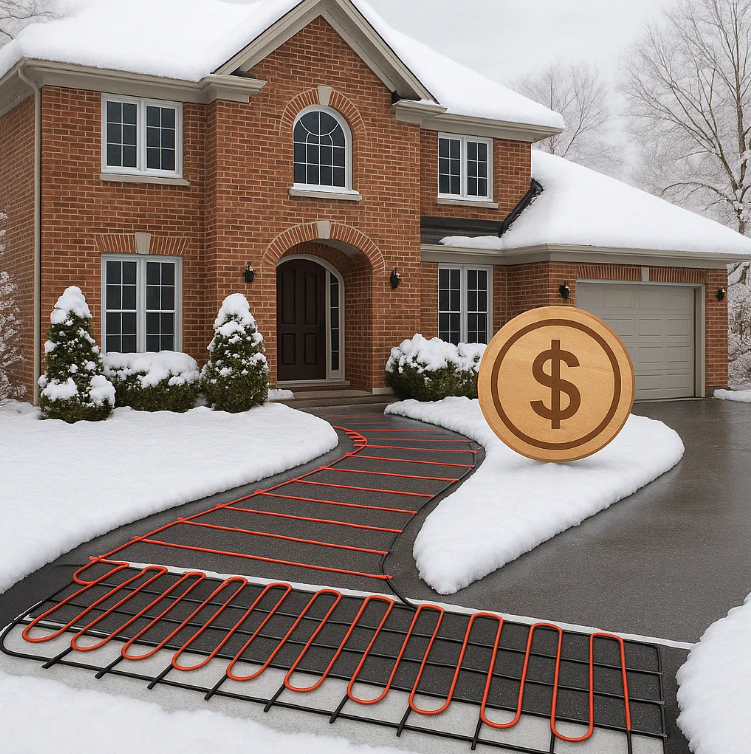 snow melting system cost