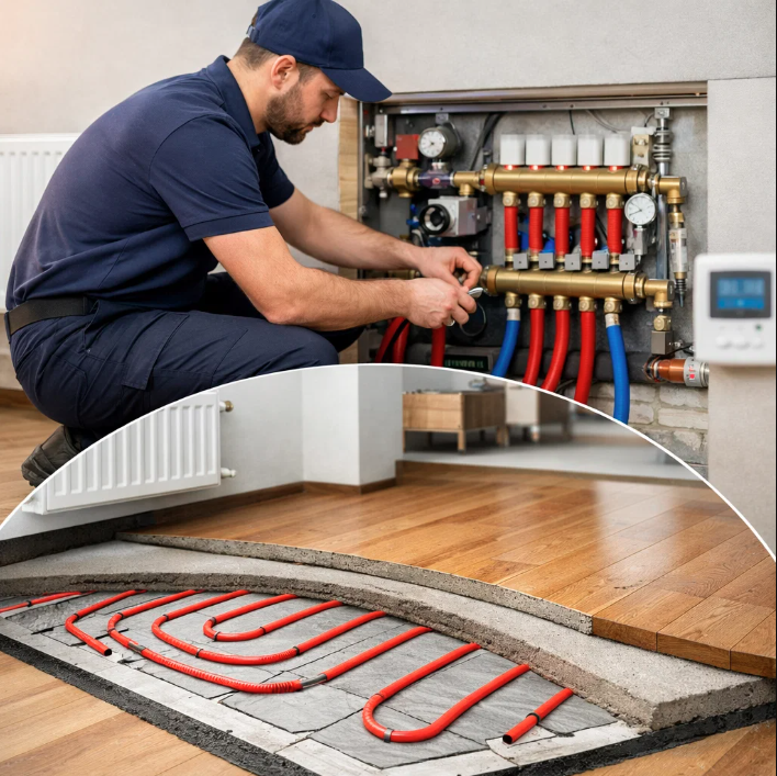 thermal mass heating system installation Ontario