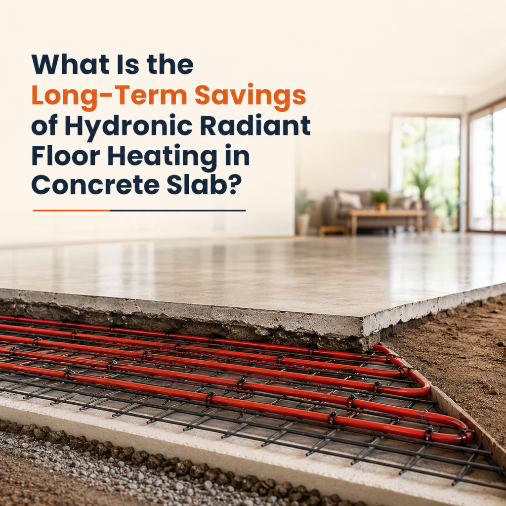 hydronic radiant floor heating in concrete slab