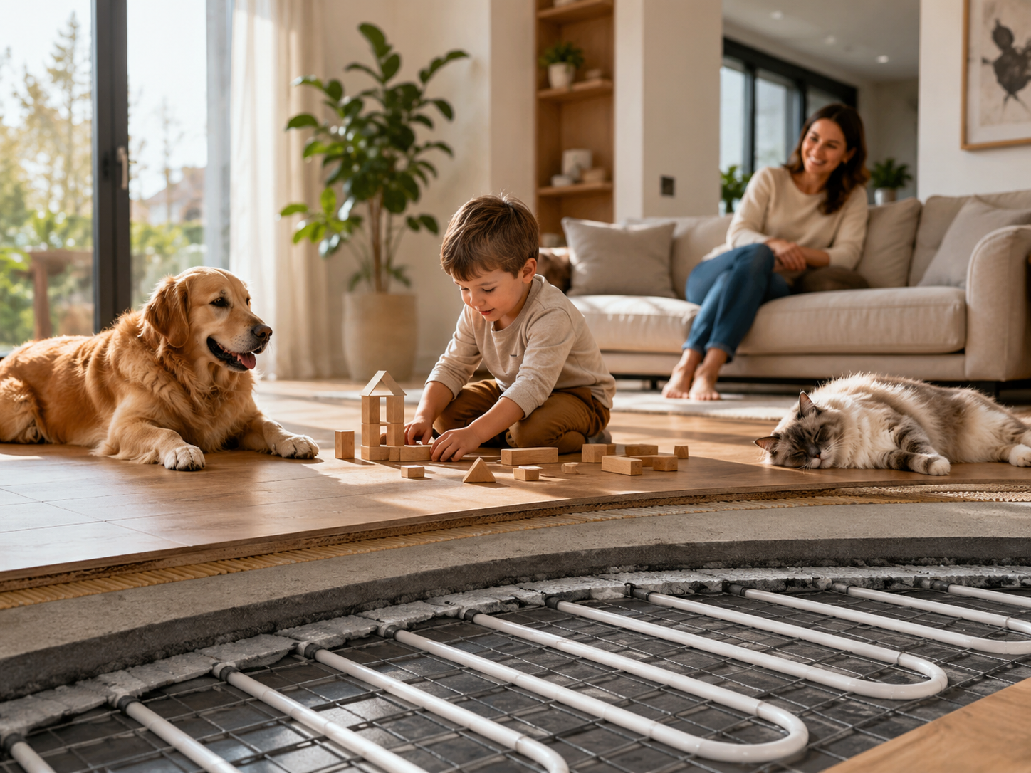 in-floor heating installation Ontario