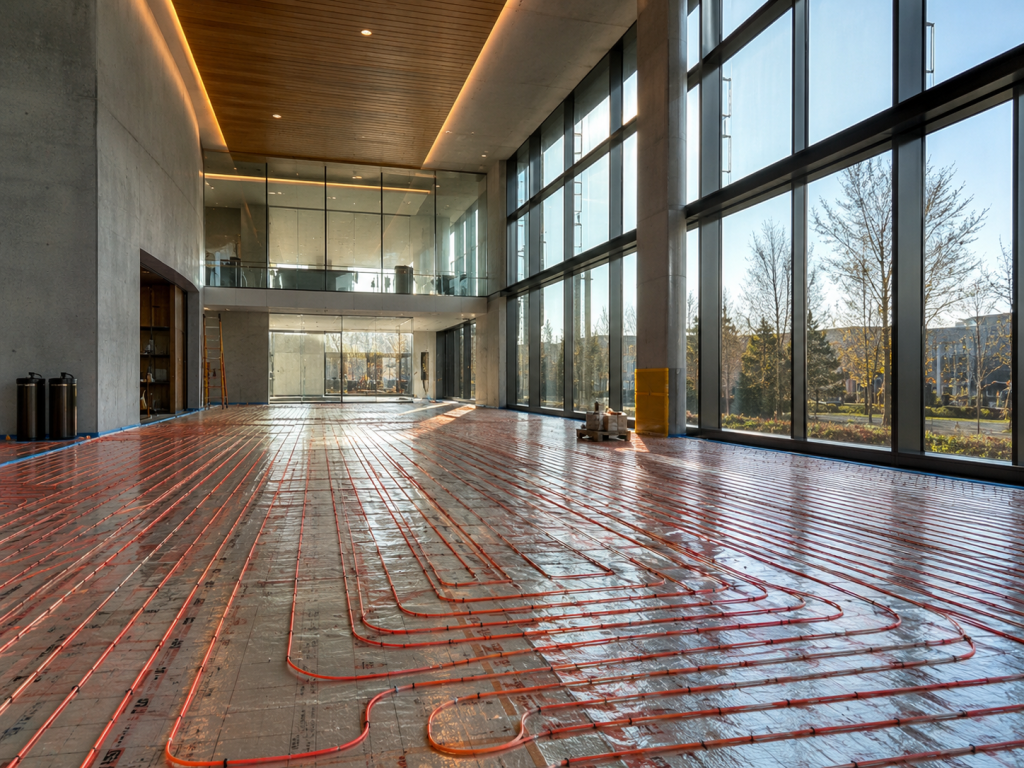 commercial thermal mass heating installation Ontario