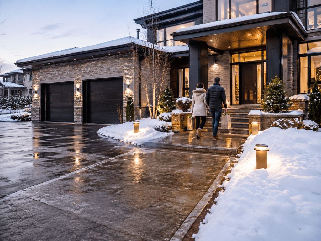 driveway snowmelt system installation Ontario