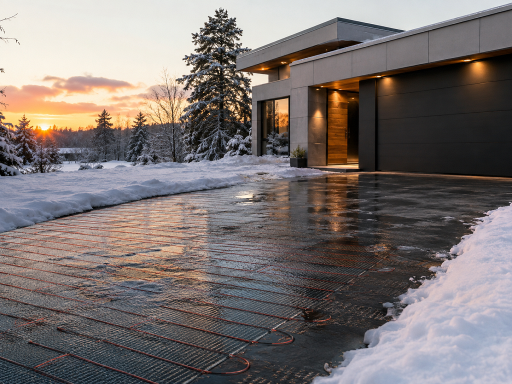 heated driveway snow melting systems