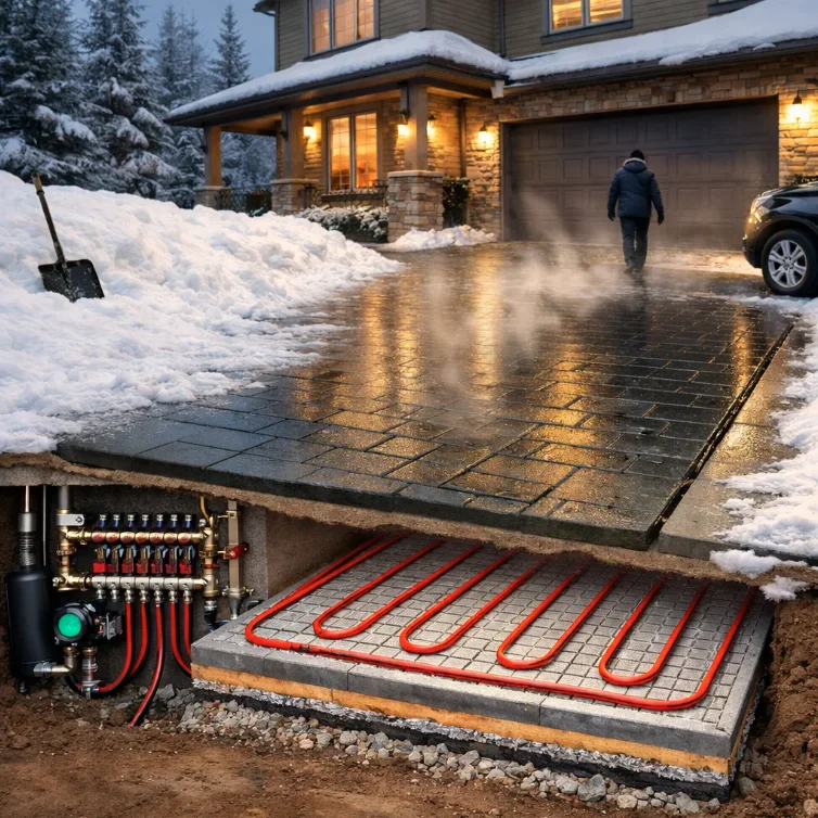 hydronic snow melt system cost
